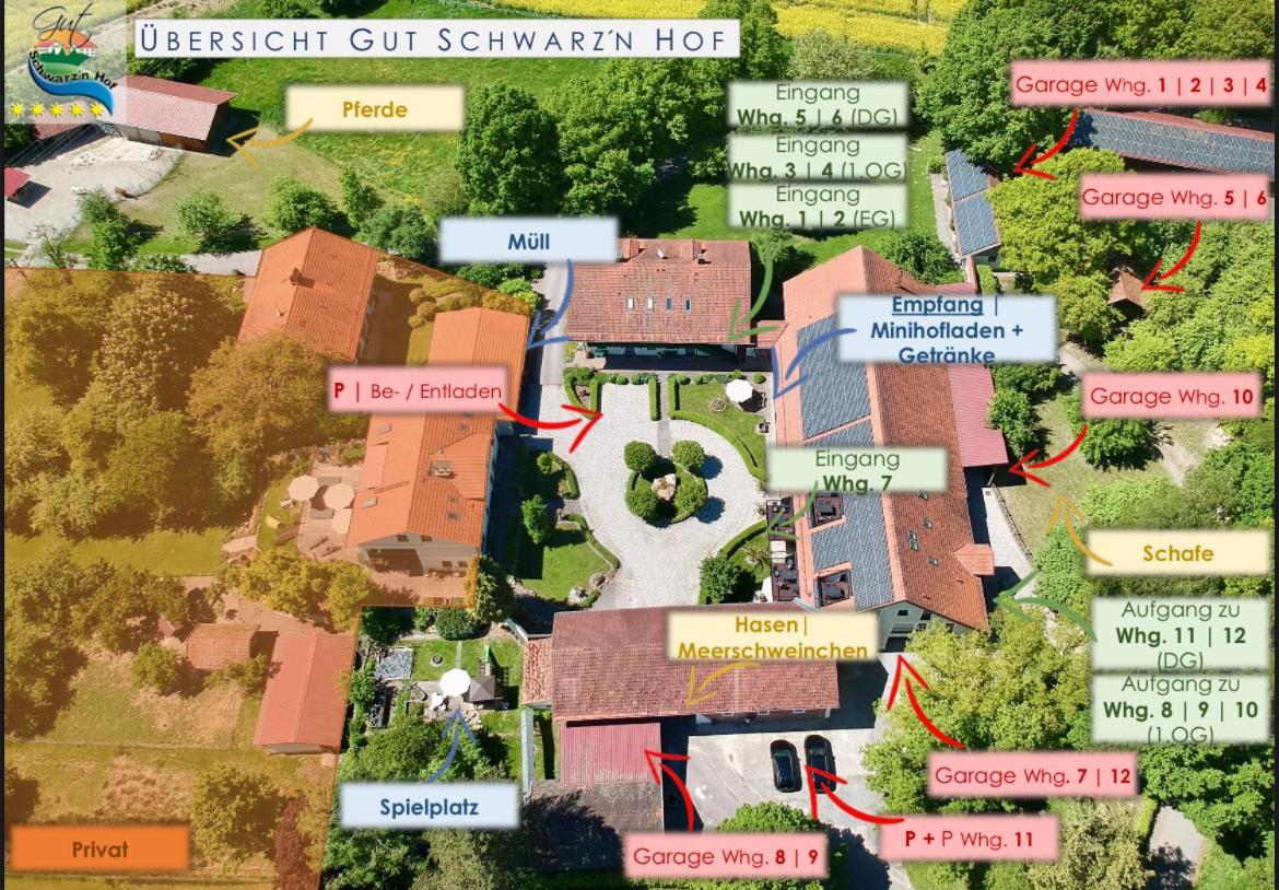 Gut Schwarz-N Hof Ferienwohnungen Bad Griesbach  Exterior foto